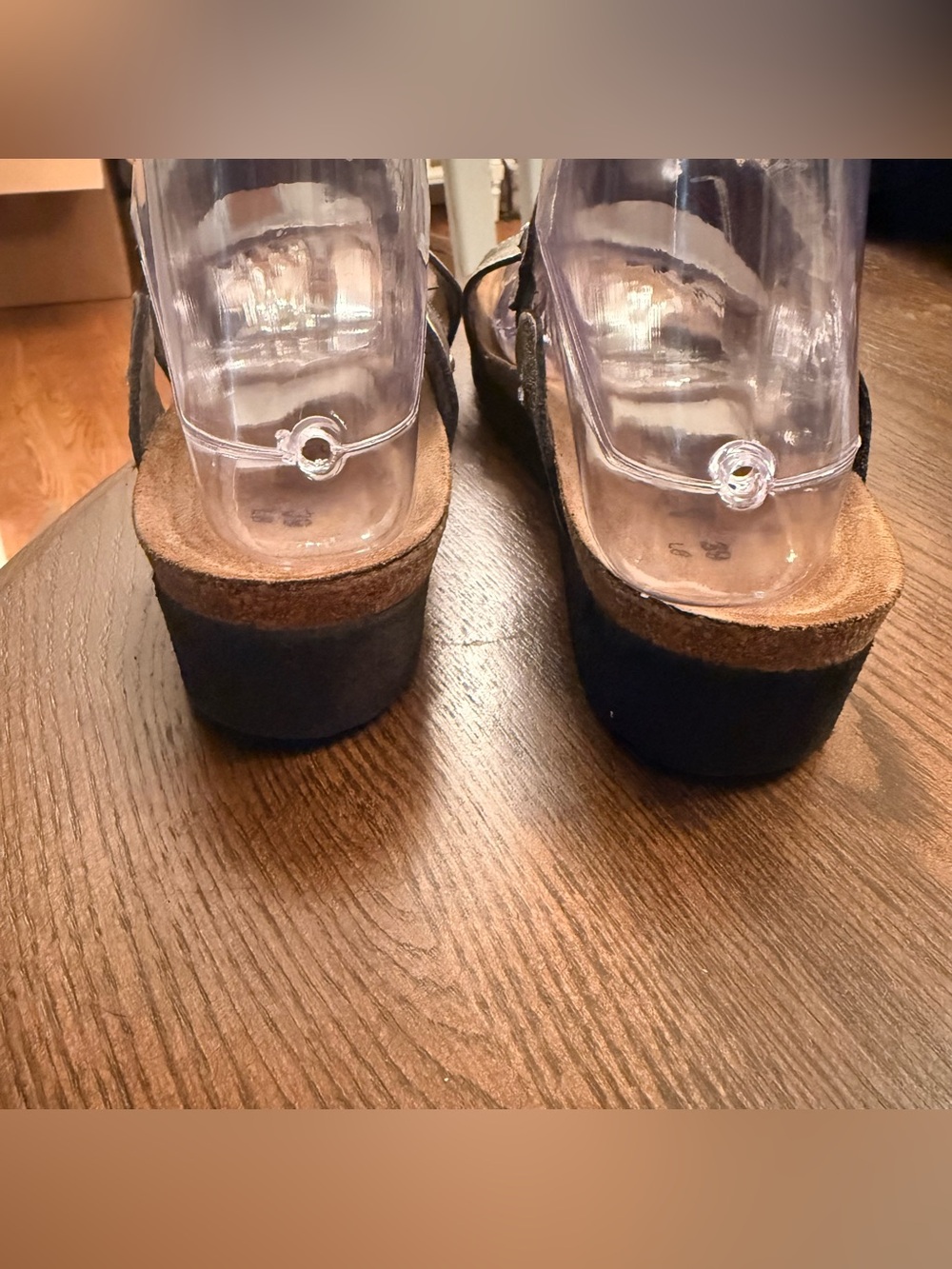 Naot Womens Ashley Sandal Aged Gold Metallic Leather Wedge Slide. Size 39 US 8 - Picture 2 of 7